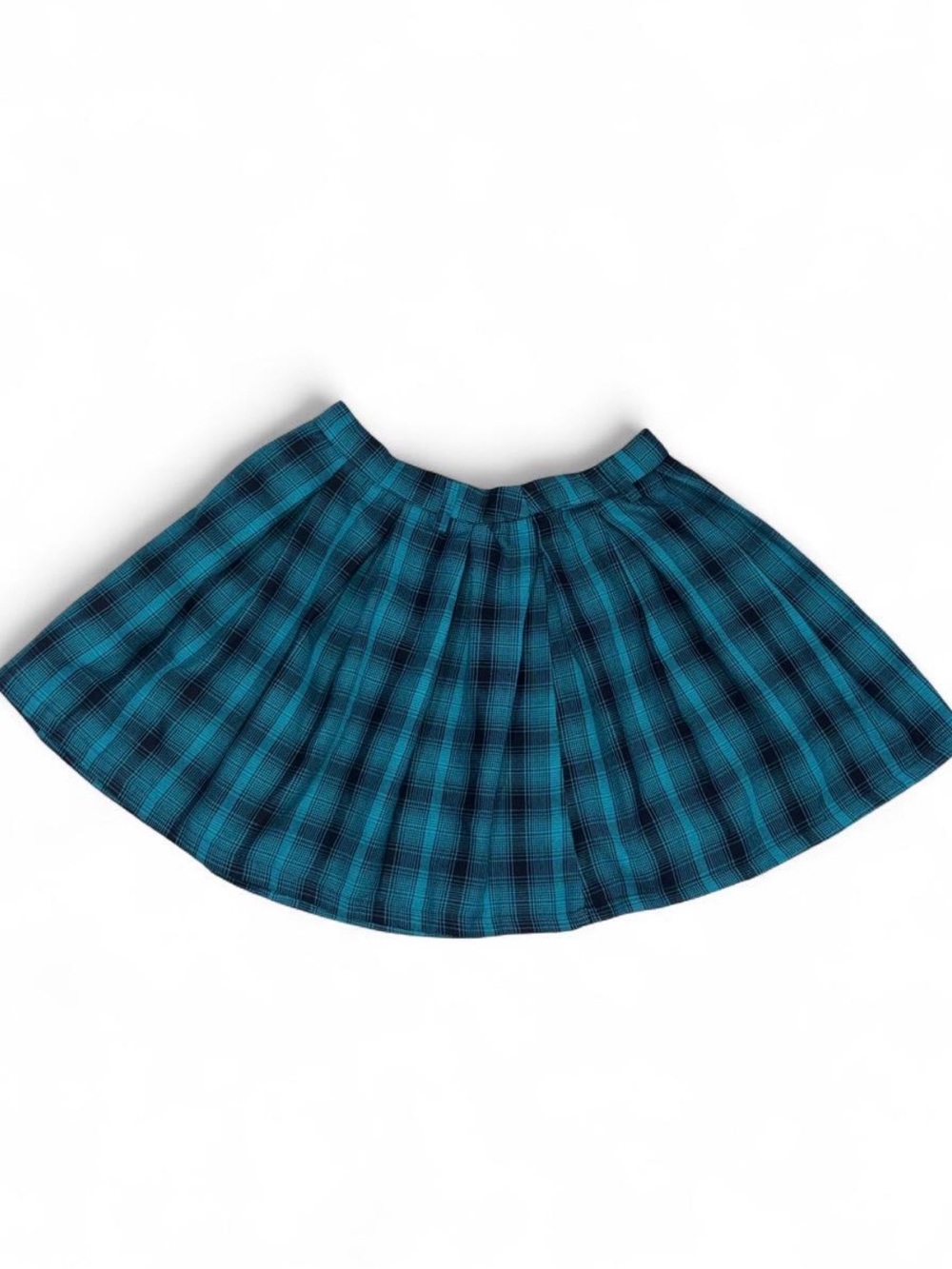 Hot Topic Teal Plaid women’s Skirt size SM